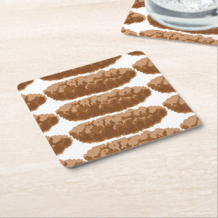 Porta-copo De Papel Quadrado Poop de pixel de 8 bits