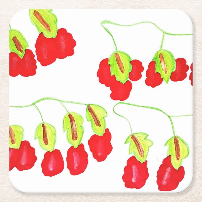 Porta-copo De Papel Quadrado porta copos (Frente)