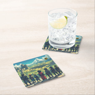 Porta-copo De Papel Quadrado Porta copos