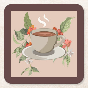 Porta-copo De Papel Quadrado Porta copos abstrato