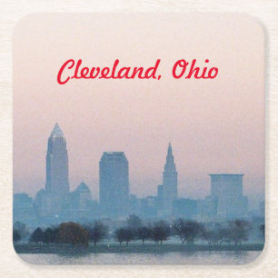 Porta-copo De Papel Quadrado Porta copos Cleveland