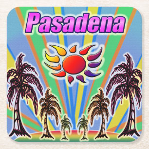 Porta-copo De Papel Quadrado Porta copos de Amor de Pasadena Summer