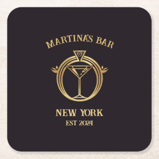 Porta-copo De Papel Quadrado Porta copos de Bar de Sinal de Bar Personalizado c