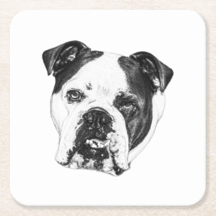 Porta-copo De Papel Quadrado Porta copos de Bulldog Seguro para Ring