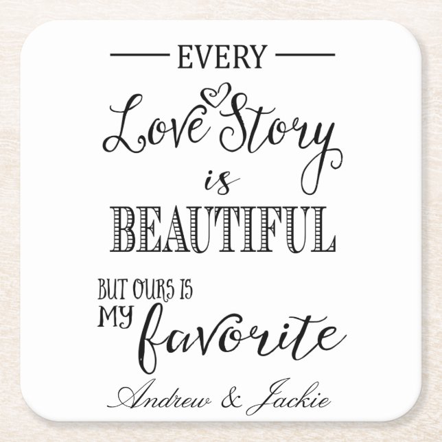 Porta-copo De Papel Quadrado porta copos de casamento personalizada Favor Obrig (Frente)