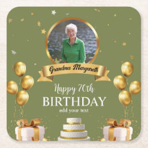 Porta copos De Fotografias Para O Aniversário Do 7