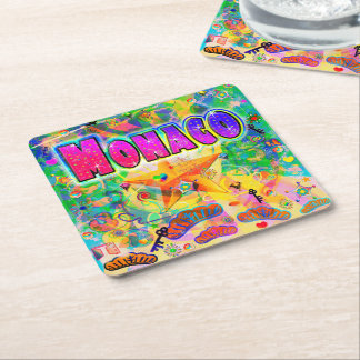 Porta-copo De Papel Quadrado Porta copos de Hora de Epoch de Mônaco