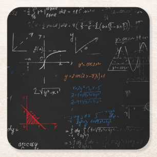 Porta-copo De Papel Quadrado Porta copos de matemática