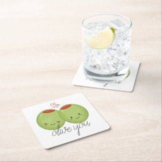 Porta-copo De Papel Quadrado Porta copos de Olive You