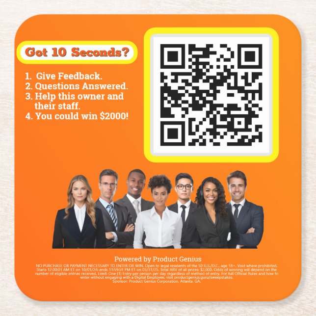 Porta-copo De Papel Quadrado Porta copos de papel (Frente)