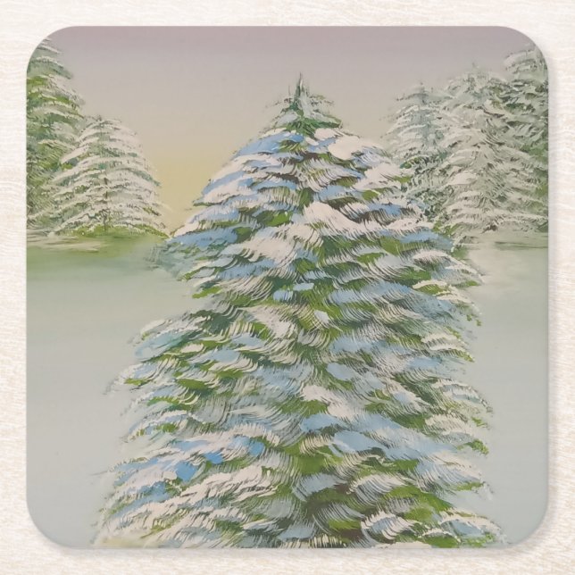 Porta-copo De Papel Quadrado Porta copos de papel (Frente)