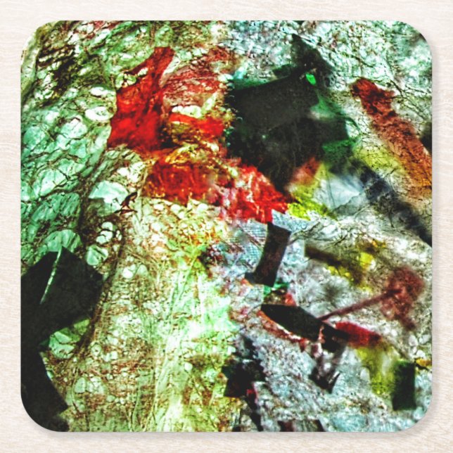 Porta-copo De Papel Quadrado porta copos de papel amarelo liso (Frente)