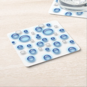 Porta-copo De Papel Quadrado Porta copos de papel - Bolhas