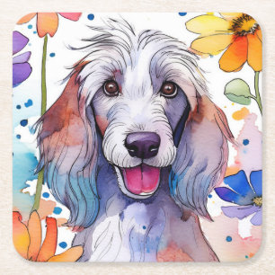 Porta-copo De Papel Quadrado Porta copos de Papel Canino Afegão