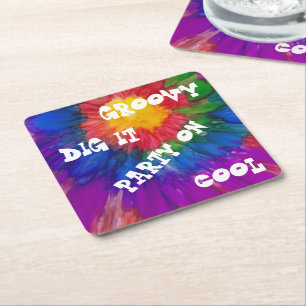 Porta-copo De Papel Quadrado porta copos de papel colorido ao quadrado Estilo 1