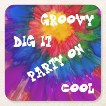 porta copos de papel colorido ao quadrado Estilo 1