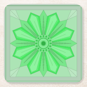 Porta-copo De Papel Quadrado Porta copos de papel com uma arte