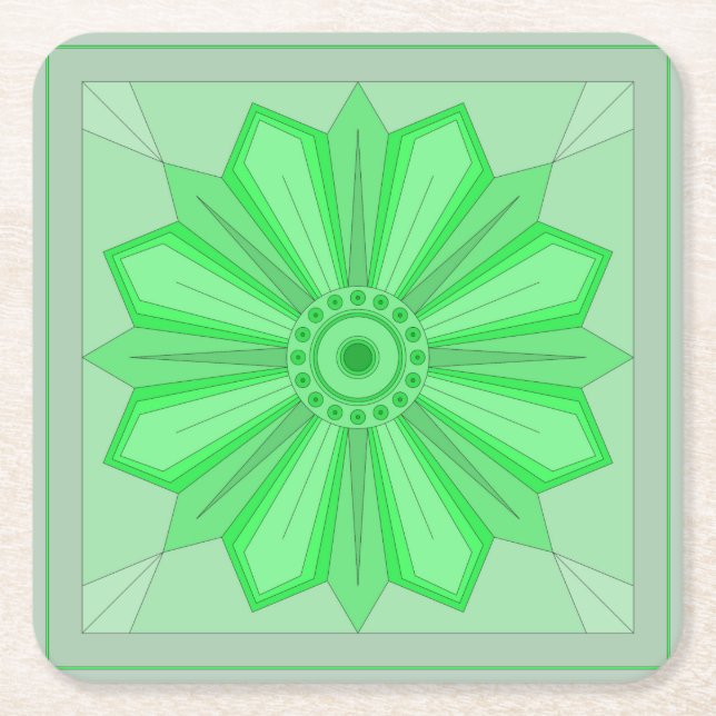 Porta-copo De Papel Quadrado Porta copos de papel com uma arte (Frente)