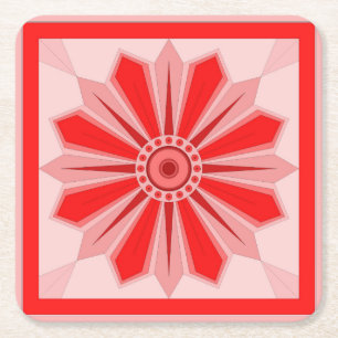 Porta-copo De Papel Quadrado Porta copos de papel com uma arte