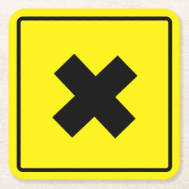 Porta-copo De Papel Quadrado Porta copos de Papel Cruzado