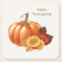 Porta copos de Papel de Abóbora de outono