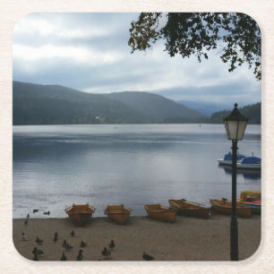 Porta-copo De Papel Quadrado Porta copos de papel de Alemanha do lago Titisee