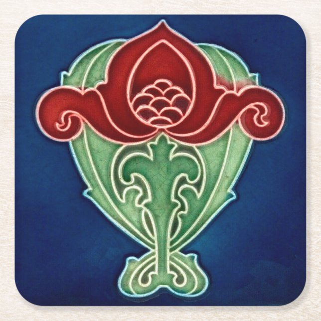 Porta-copo De Papel Quadrado porta copos de papel de cartão (Frente)