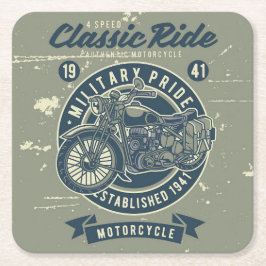 Porta-copo De Papel Quadrado Porta copos de Papel de Moto Militar