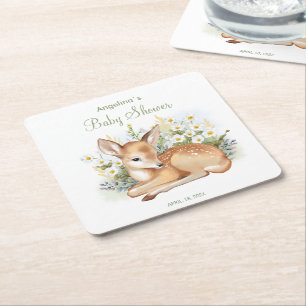 Porta-copo De Papel Quadrado Porta copos de papel do chá de fraldas