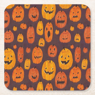 Porta-copo De Papel Quadrado Porta copos de Papel Halloween
