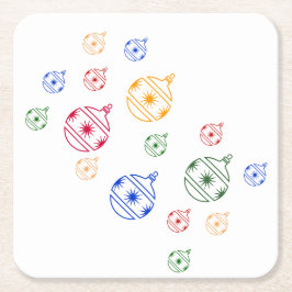 Porta-copo De Papel Quadrado Porta copos de Papel - Ornamentos de Árvores de Na