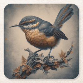 Porta-copo De Papel Quadrado Porta copos de Papel Quadrado da Flora da Fauna de