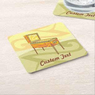 Porta-copo De Papel Quadrado Porta copos de papel quadrado da máquina de pinbal