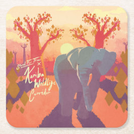 Porta-copo De Papel Quadrado Porta copos de Papel Quadrado do Corredor de Vida 