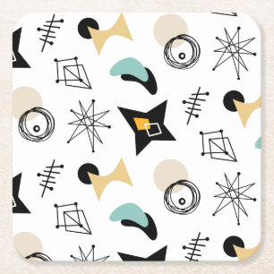 Porta-copo De Papel Quadrado Porta copos de Papel Quadrado do Padrão MODERN do 