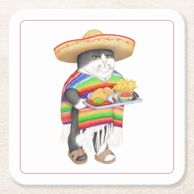 Porta-copo De Papel Quadrado Porta copos de Papel Quadrado WENDELITO (Frente)