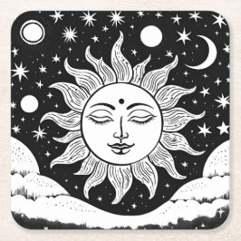 Porta-copo De Papel Quadrado Porta copos de papel Sun Deity