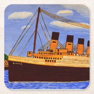 Porta-copo De Papel Quadrado Porta copos de papel Titanic