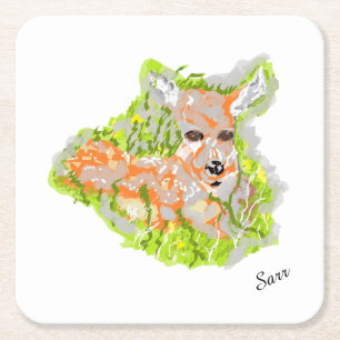 Porta-copo De Papel Quadrado Porta copos: Dia de Relaxamento