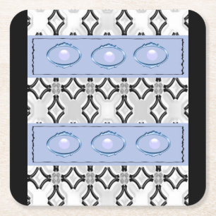 Porta-copo De Papel Quadrado Porta copos do preto azul