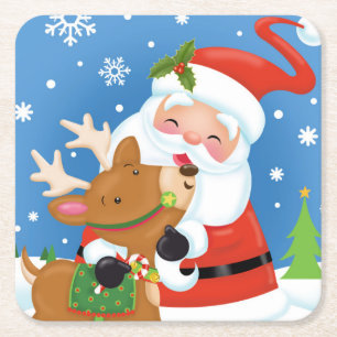 Porta-copo De Papel Quadrado Porta copos dos amigos dos "cervos"