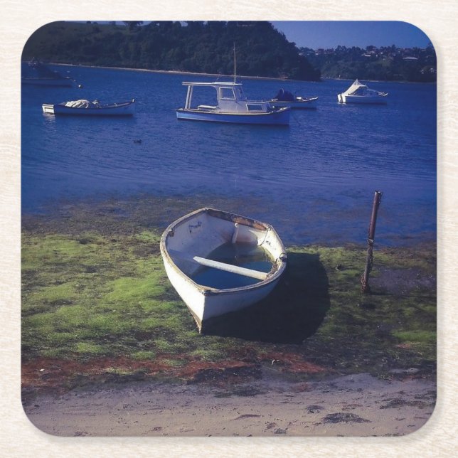 Porta-copo De Papel Quadrado porta copos dos barcos (Frente)