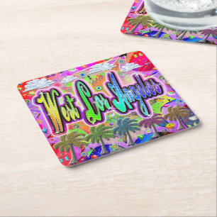 Porta-copo De Papel Quadrado Porta copos Express de Los Angeles