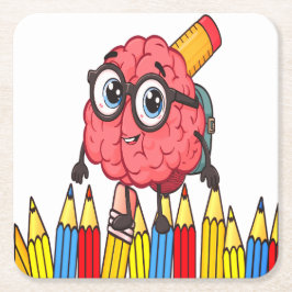 Porta-copo De Papel Quadrado Porta copos Inteligente Do Cérebro - Corte De Volt