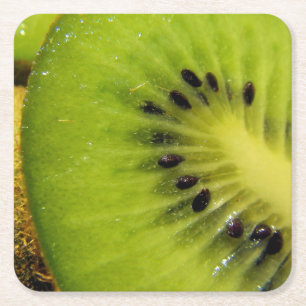 Porta-copo De Papel Quadrado Porta copos Juicy Green Fruity Kiwi