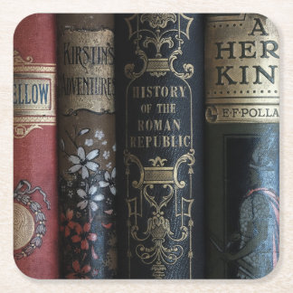 Porta-copo De Papel Quadrado Porta copos literária