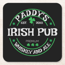 Porta copos personalizada para Irish Pub