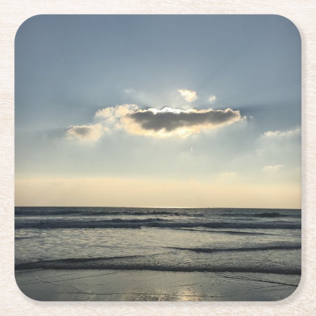 Porta-copo De Papel Quadrado Porta copos solar oculta (Frente)