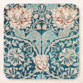 Porta-copo De Papel Quadrado Porta copos: WILLIAM MORRIS : HONEYSUCKLE