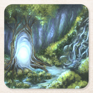 Porta-copo De Papel Quadrado Portal Magic